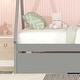 preview thumbnail 5 of 25, Twin Size Monttessori Bed with Turndle, Wooden Tent Floor Bed Frame