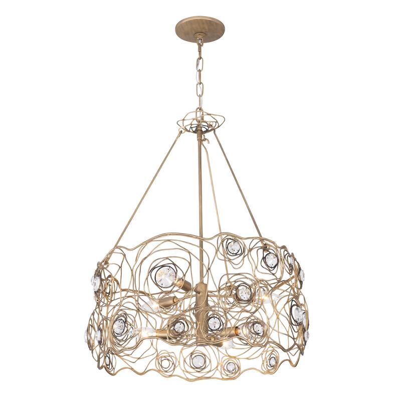 Varaluz Ethereal Rose Chandelier - Havana Gold Ombre