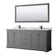 Option Dark Gray / White Carrara Marble Top / Matte Black