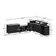 preview thumbnail 11 of 93, 100% Solid Wood Outdoor Kitchen Cabinet Set, Modular Patio BBQ Island Sideboard Buffet Pantry