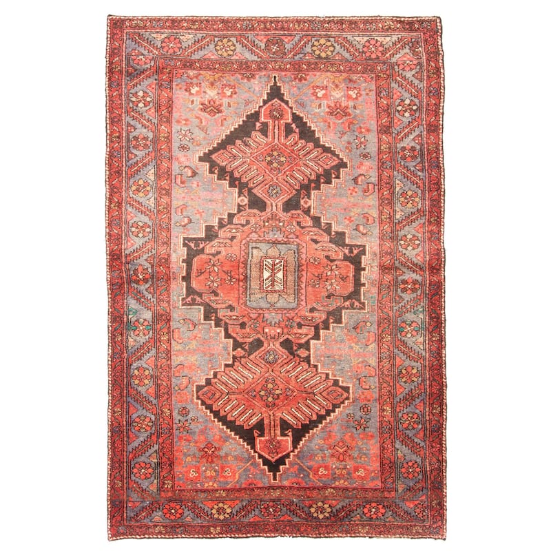 ECARPETGALLERY Hand-knotted Andelz Grey Wool Rug - 4'6 x 7'2