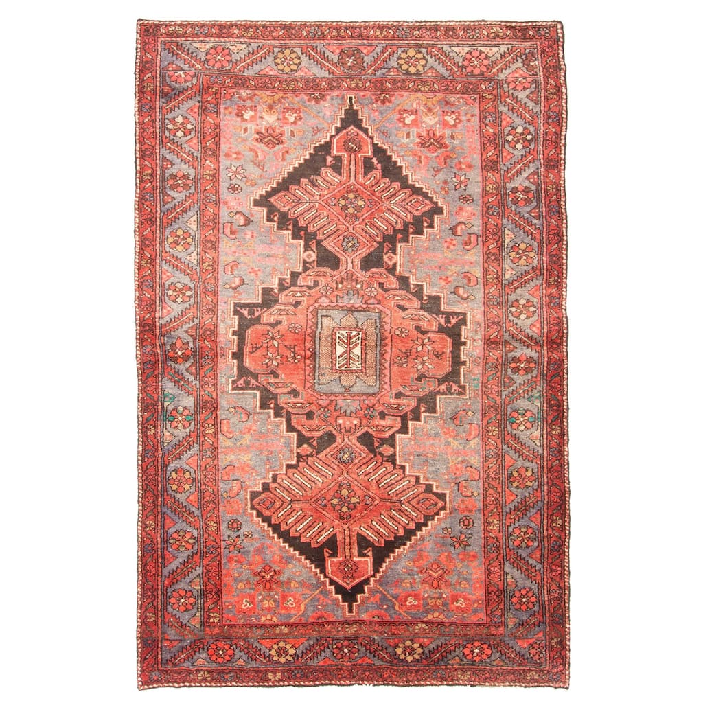 ECARPETGALLERY Hand-knotted Andelz Grey Wool Rug - 4'6 x 7'2