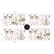 preview thumbnail 4 of 2, Sweet Jojo Designs Boho Woodland Deer Floral Wall Decal Stickers Art Nursery Decor (Set of 4) - Blush Pink Mint Green and White
