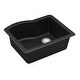 preview thumbnail 22 of 58, Karran Undermount Quartz 24 in. Single Bowl Kitchen Sink Kit