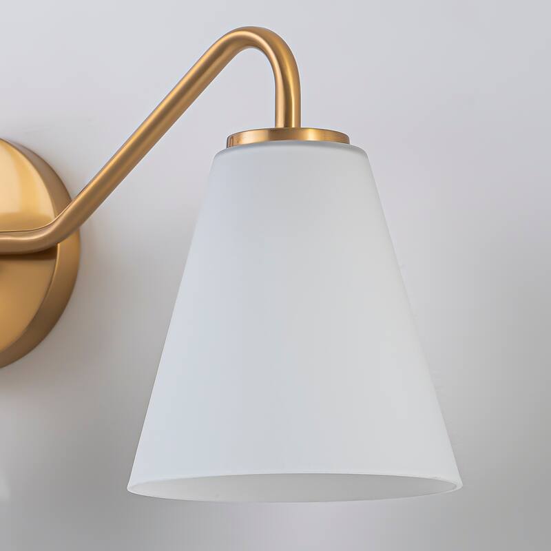 3-Light Bathroom Vanity Light with Frosted Glass