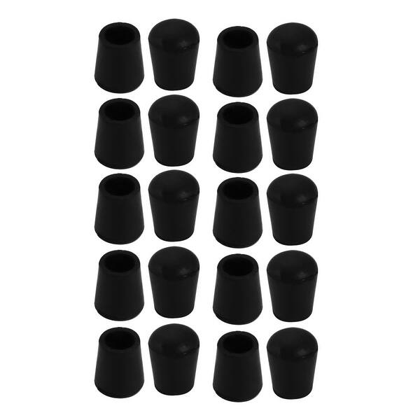 20Pcs Chair Leg Caps Rubber Round Furniture Feet Covers 10mm Inner Dia