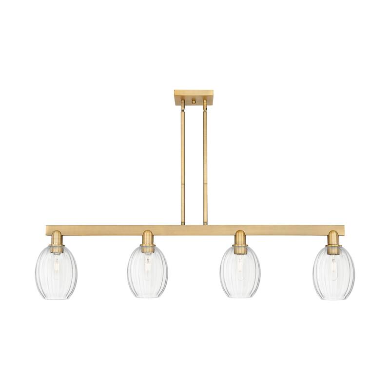 Innovations Lighting Urban Downtown - Preston - 4 Light 48" Bell Shade Stem Hung Island Light