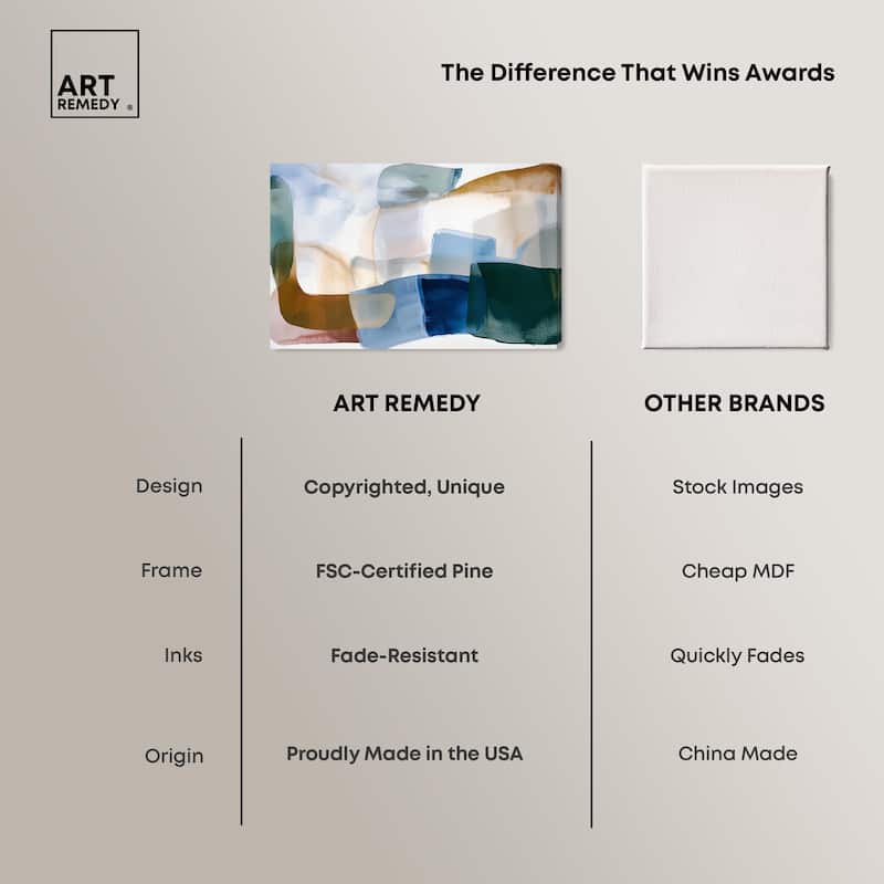 Contoured Calm I Canvas by Art Remedy, Gallery Wrapped