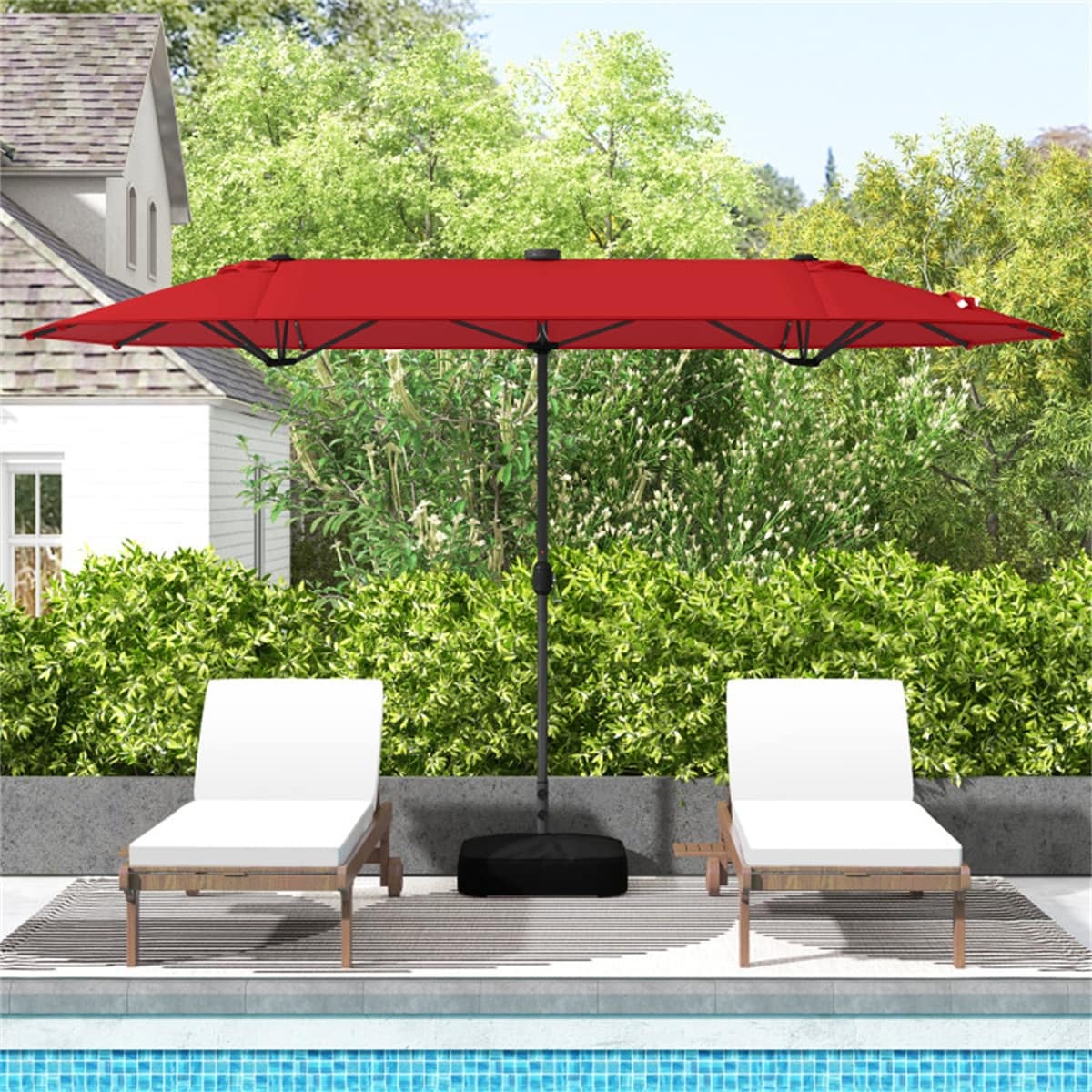 13 Feet Umbrella With LED Lights