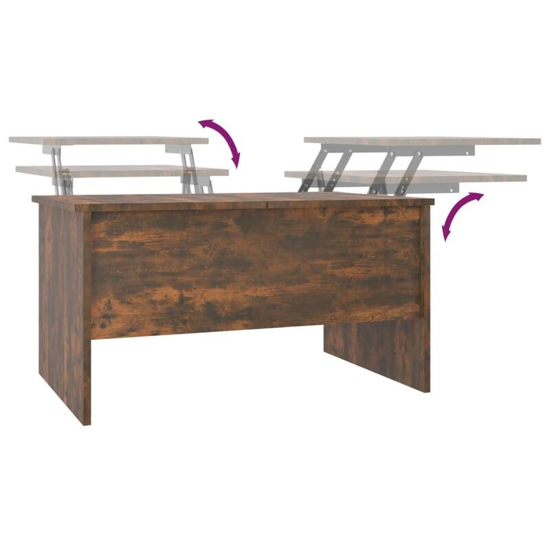 vidaXL Coffee Table Lift Top End Table Accent Side Sofa Table Engineered Wood - 31.5" x 19.7" x 16.7"