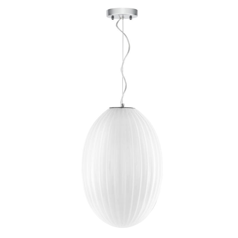 Light Society Opal 12" Glass Pendant Light