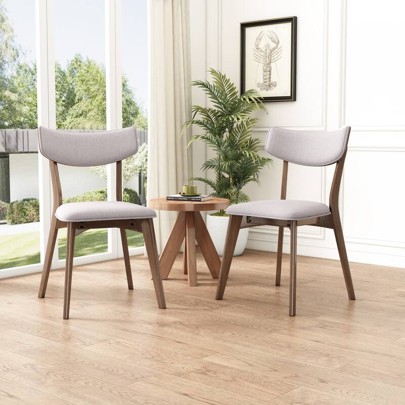 Christopher Knight Home Abrielle Mid-Century Modern Fabric Dining Chair