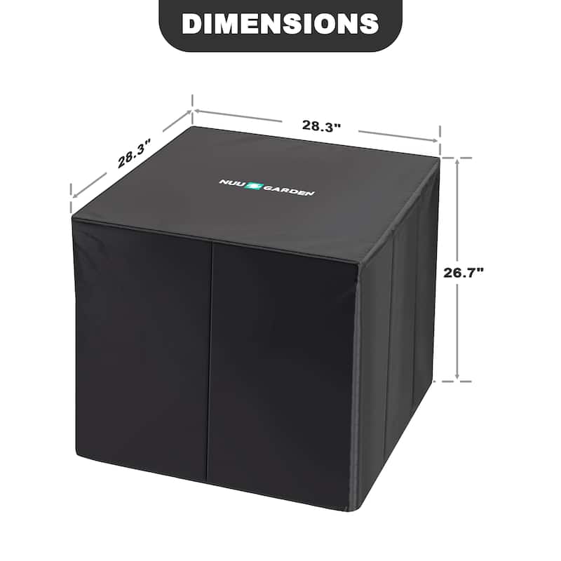 Outdoor 28 Inch 50,000 BTU Propane Gas Fire Pit Table with Cover - 28 inches