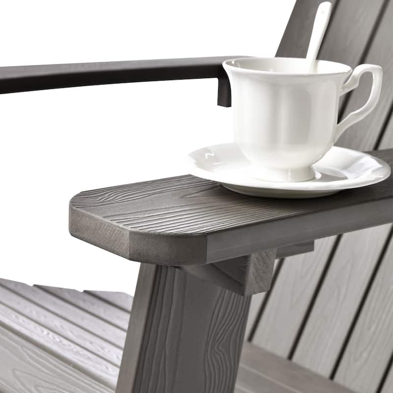 OVIOS Plastic Wood Adirondack Outdoor Patio Chair Set of 2