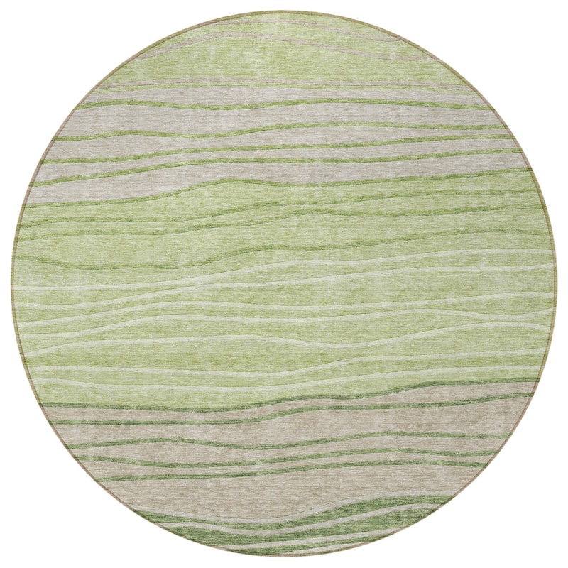 HomeRoots Striped Transitional Rectangle Outdoor Rug