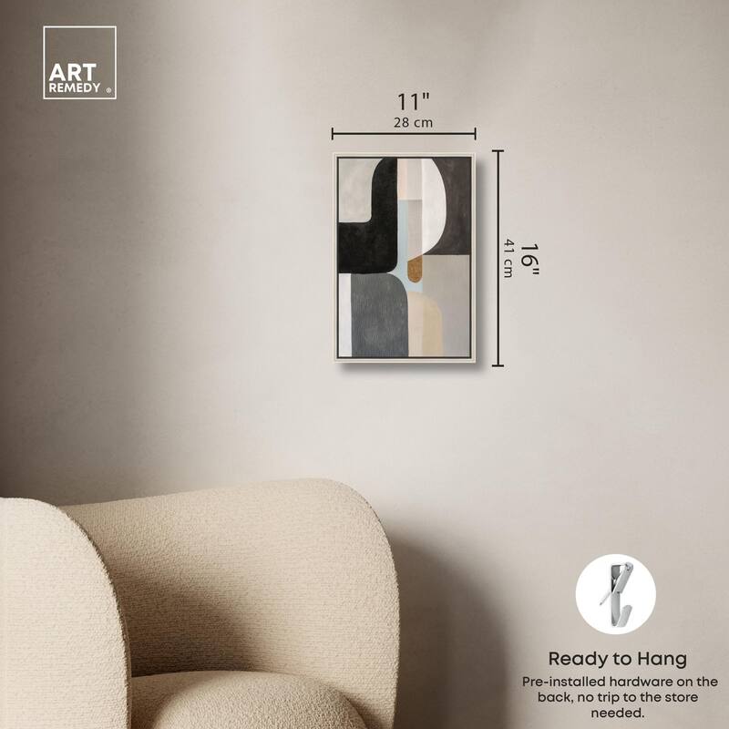 Interlocking Segments III Canvas by Art Remedy