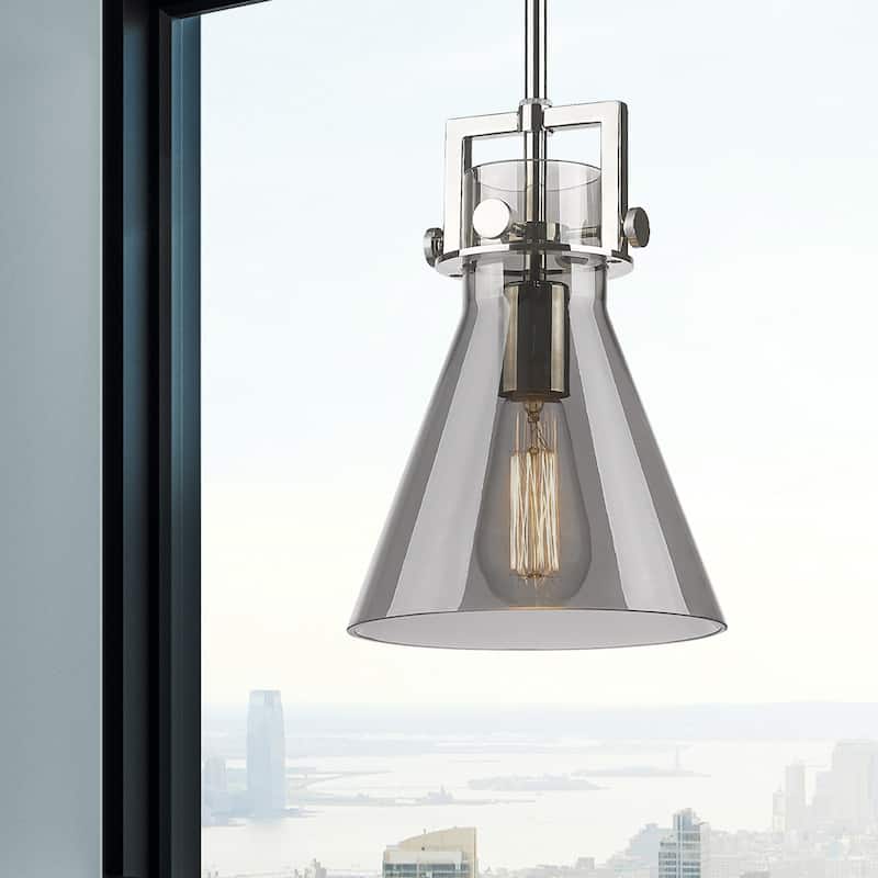 Innovations Lighting Newton Cone - 1 Light 8" Stem Hung Pendant