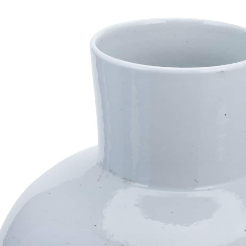 Busan White Balloon Jar Large
