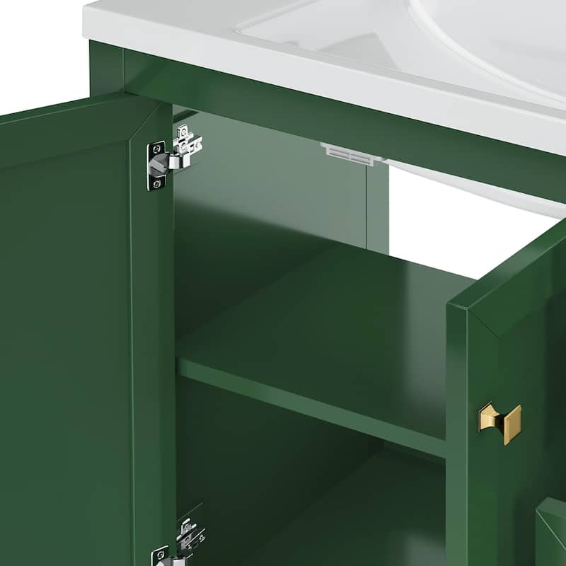 Moasis 36"/42" Bathroom Vanity Cabinet Set with Sink Combo and 3 Drawers & Cabient