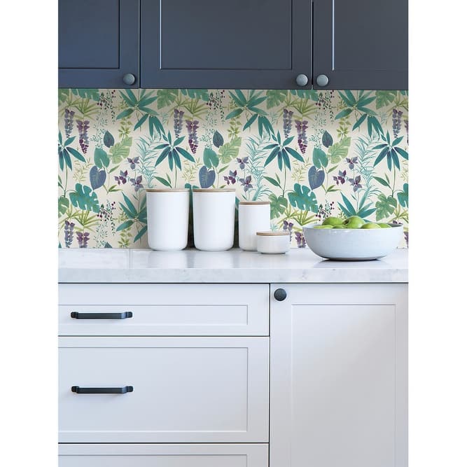 NuWallpaper Teal Maldives Peel & Stick Wallpaper