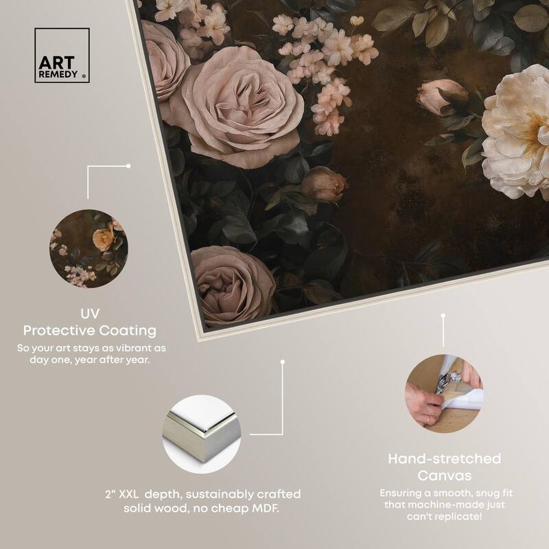 Faded Florals Fable II Canvas by Art Remedy