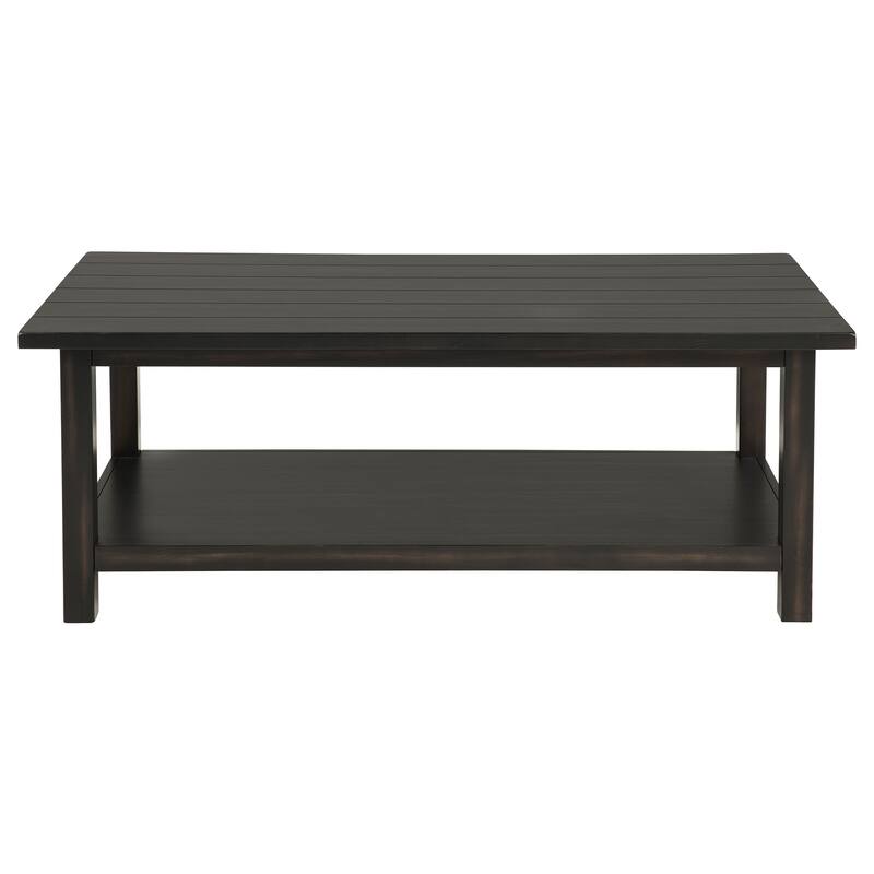 Castleton Wood Coffee Table with Shelf