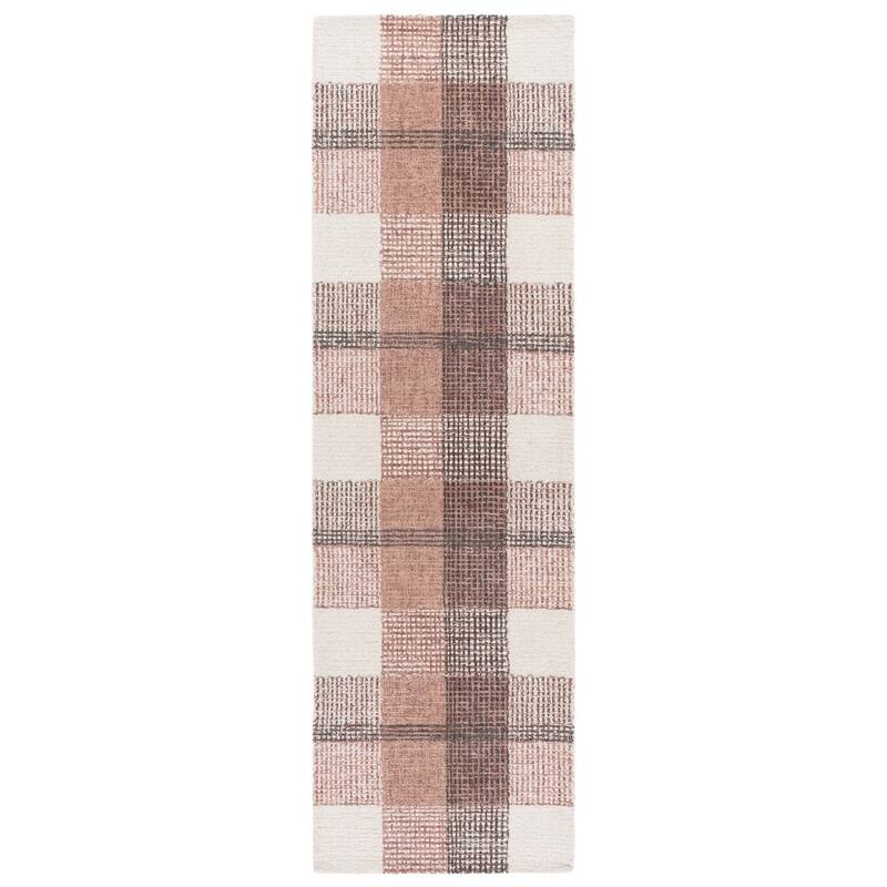 SAFAVIEH Handmade Genre Marion Farmhouse Plaid Wool Rug