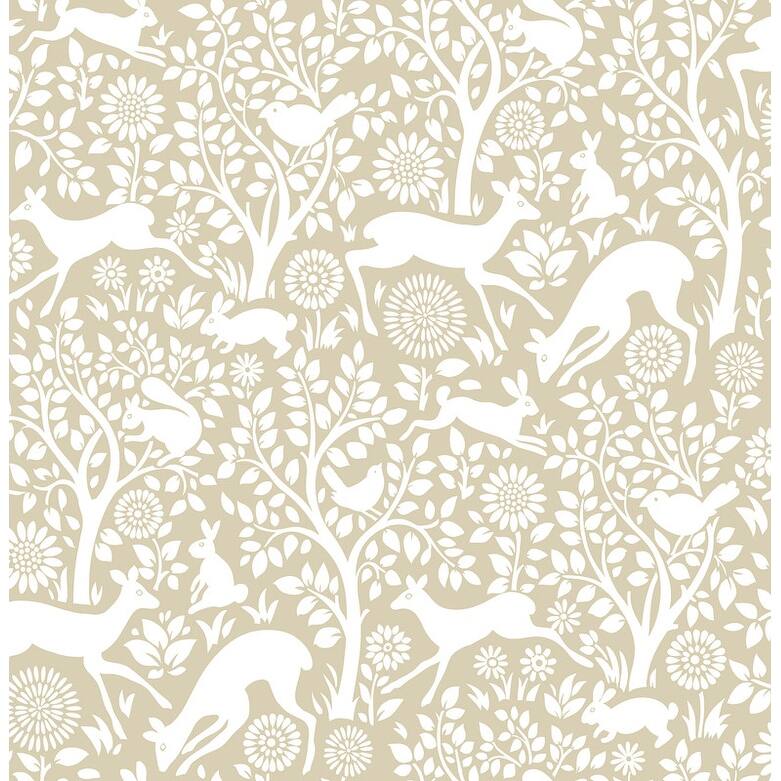 NuWallpaper Cream Merriment Peel & Stick Wallpaper