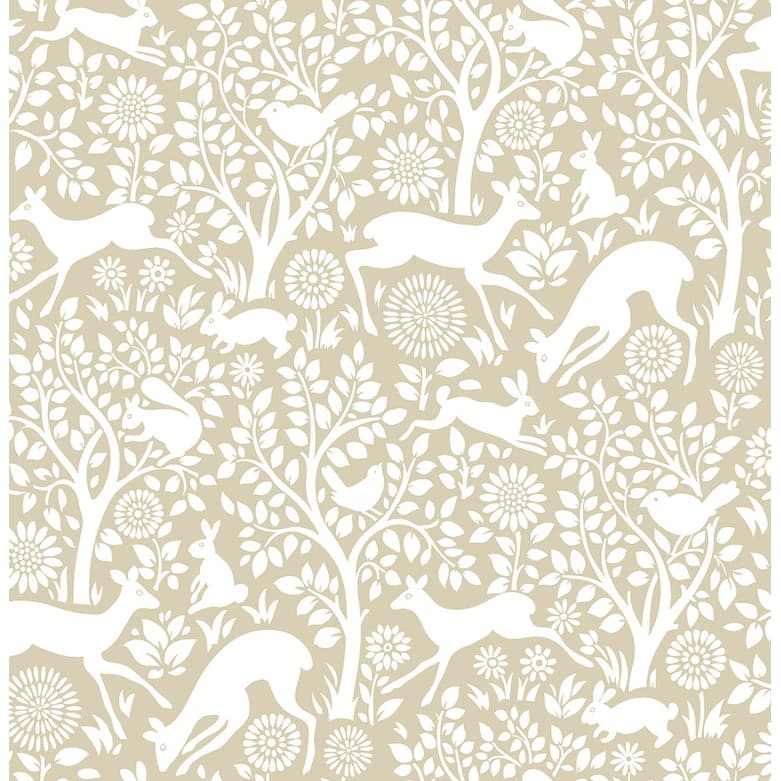NuWallpaper Cream Merriment Peel & Stick Wallpaper