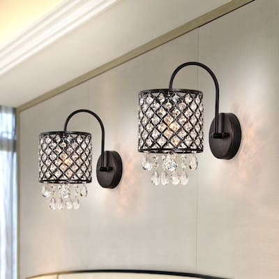 Maxax 1 - Light Dimmable Black Armed Sconce (Set of 2) -