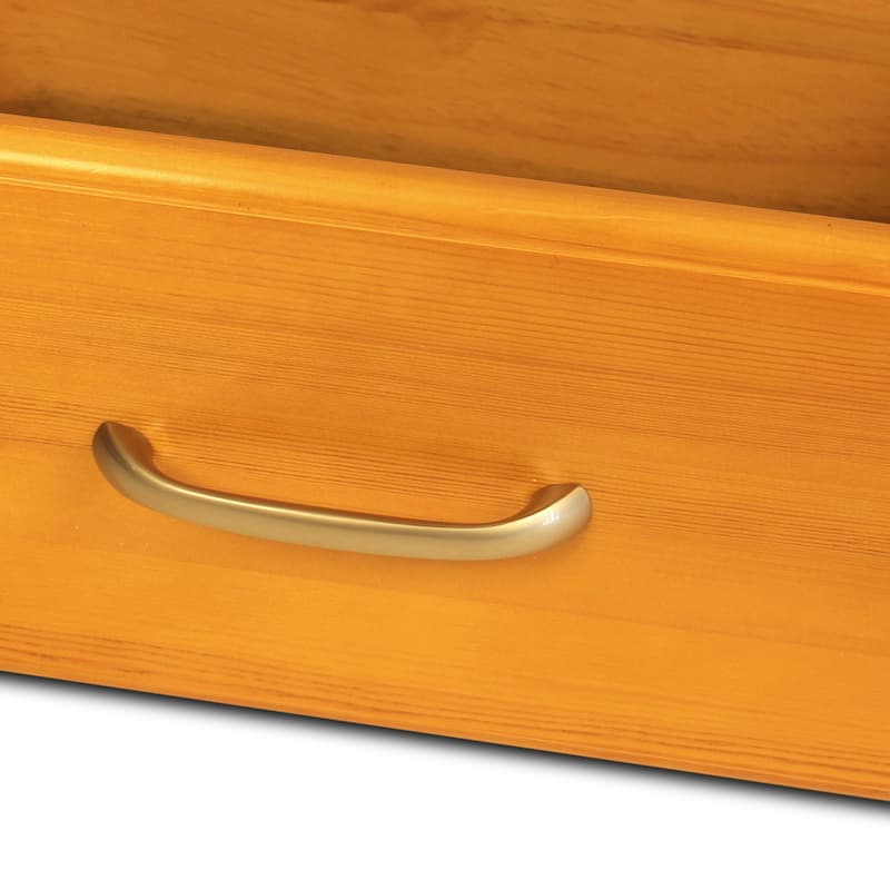 John Louis Home Solid Wood Reach-In Simplicity Closet System with 2-Drawers Honey Maple