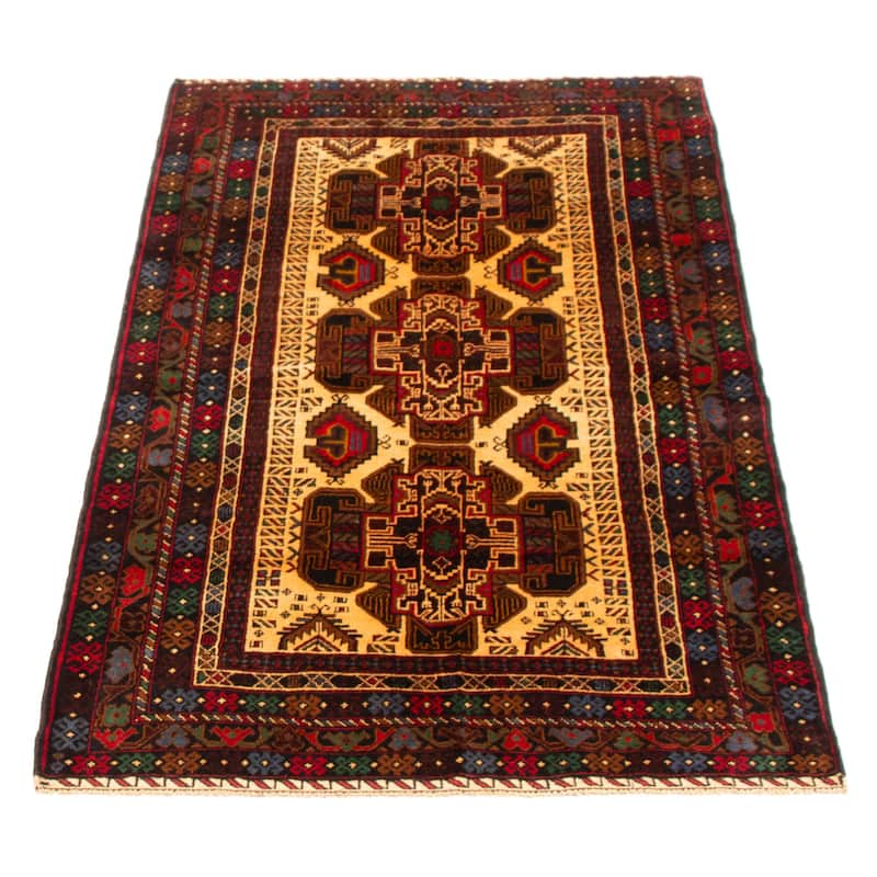 Teimani Ivory Rug 3'6" x 6'3" - 3'6 x 6'3