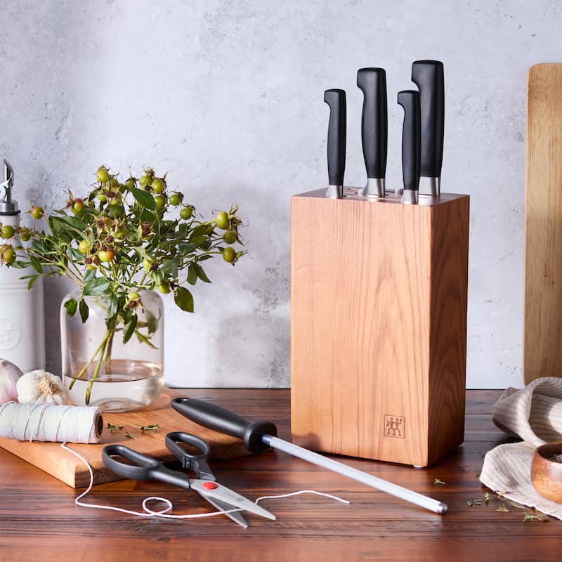 ZWILLING Four Star 7-pc Knife Block set - Ash - 8-pc