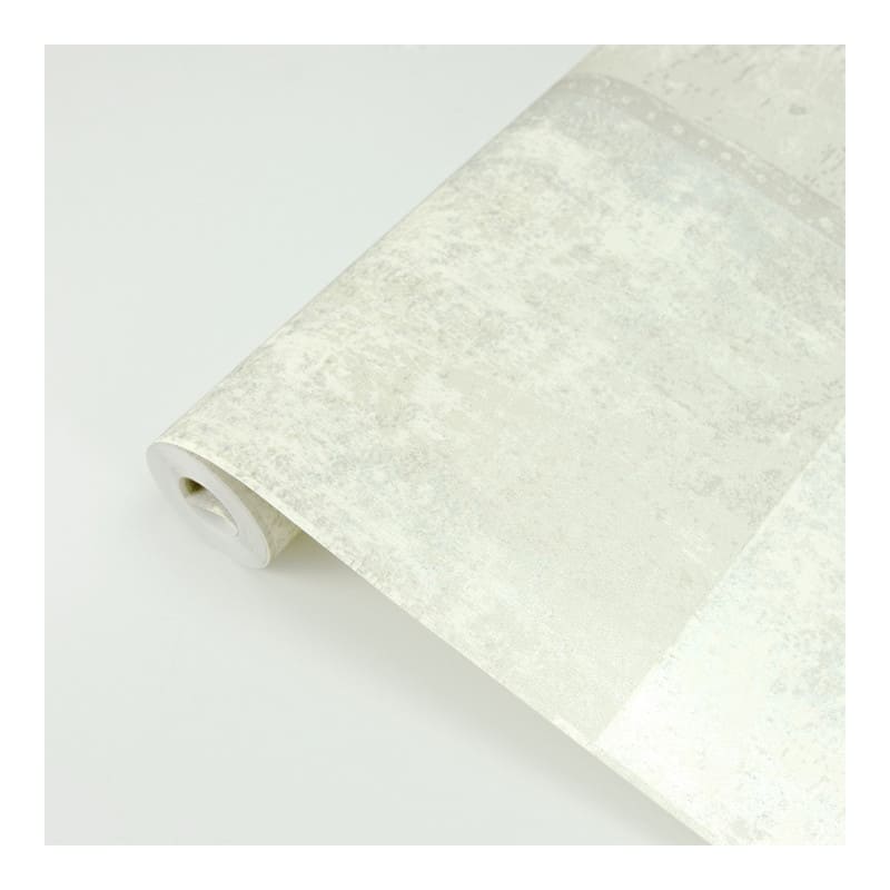 Brewster Vela Ivory Distressed Geometric Wallpaper - 21 x 396 x 0.025