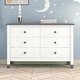 preview thumbnail 13 of 23, Wooden Storage Dresser with 6 Drawers,Storage Cabinet for kids Bedroom White
