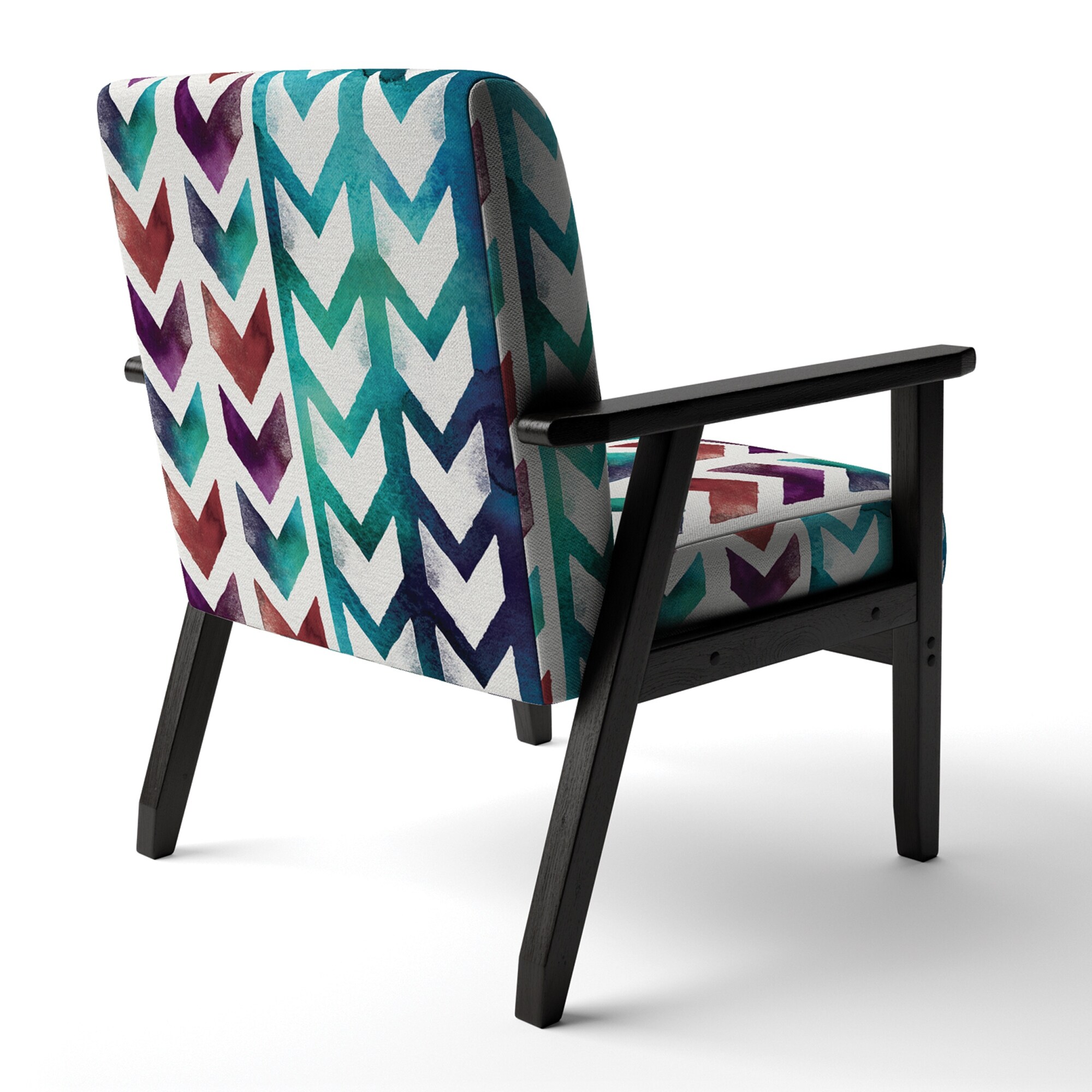 Designart "Geometric Pattern Of Red And Blue Arrows" - Picture 6 of 15
