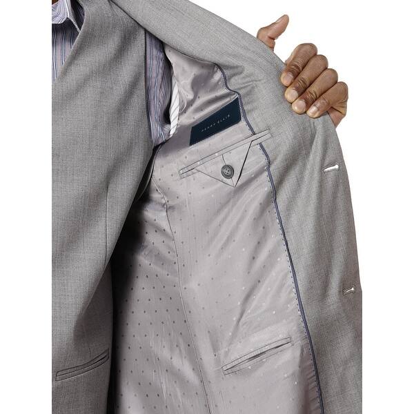 Shop Perry Ellis Mens Big And Tall Linen Blend Textured Blazer 48l