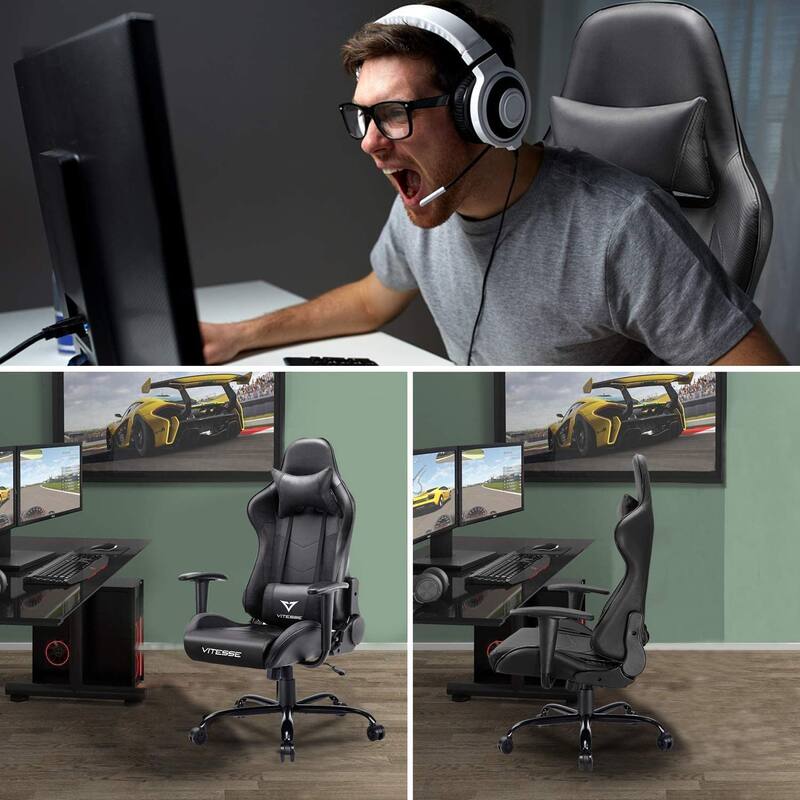 BOSSIN Gaming Chair High Back Computer Office Chair with Lumbar Support and Headrest