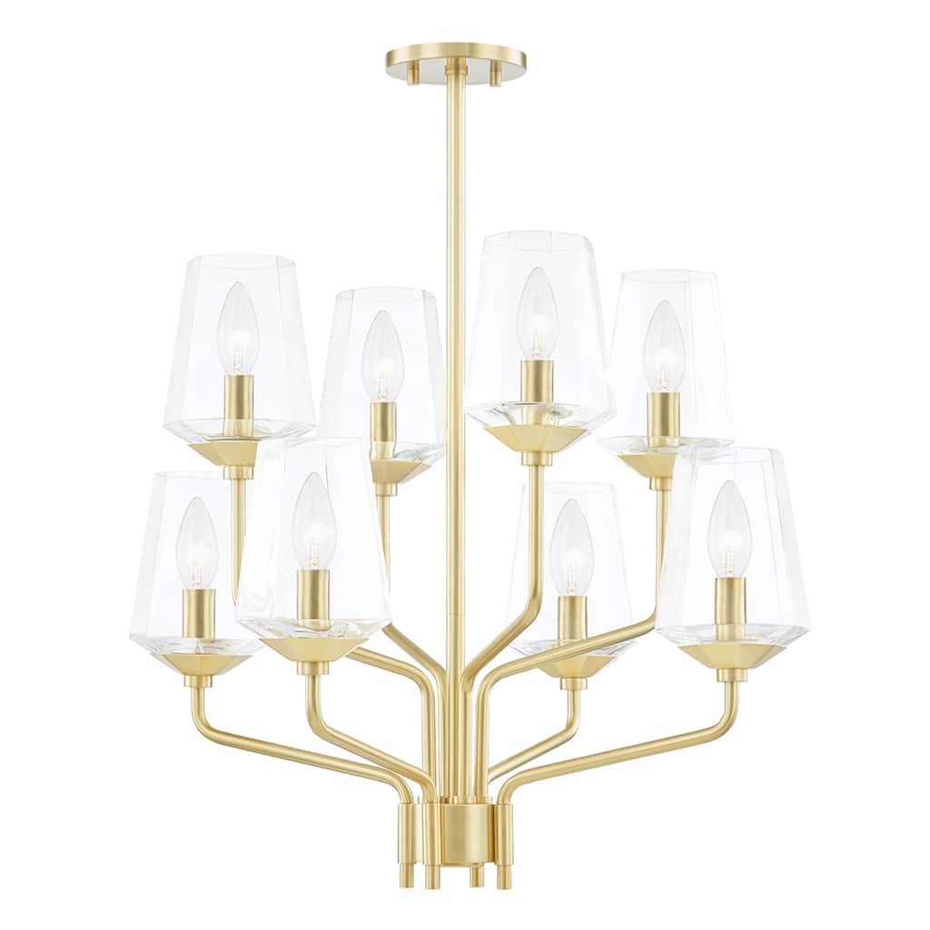 Mitzi by Hudson Valley Kayla 8-Light Chandelier with Clear Glass