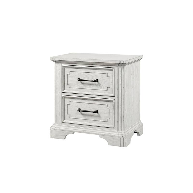 Elegant Nightstand with Sherwin Williams Finish, Felt-Lined Top Drawer, and Smooth Ball-Bearing Glides