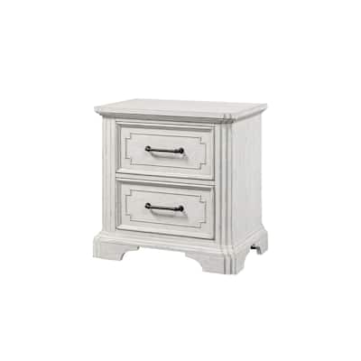 Elegant Nightstand with Sherwin Williams Finish, Felt-Lined Top Drawer, and Smooth Ball-Bearing Glides