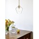 preview thumbnail 2 of 11, Elegant Lighting Gene Single Light 8" Wide Mini Pendant with Clear