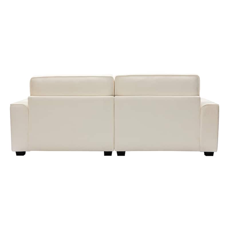 Montague Cozy Duo Upholstered 3-Seat Loveseat Sofa  by Christopher Knight Home