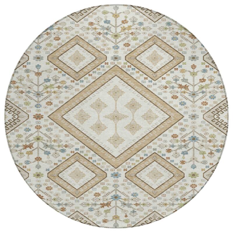 Machine Washable Indoor/ Outdoor Boho Milli Chantille Rug