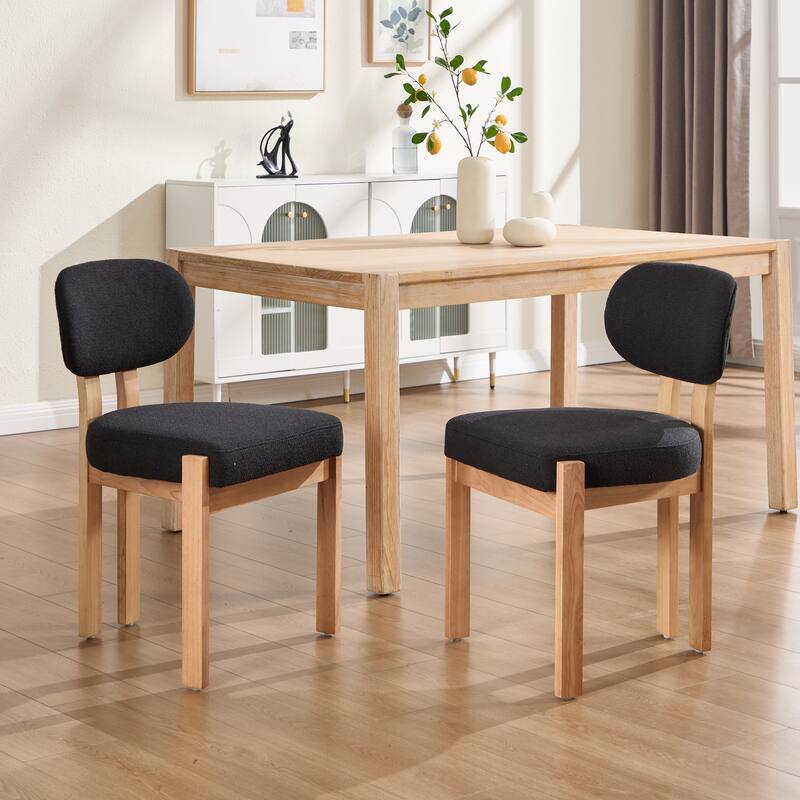 Wooden Dining Chairs Set of 2