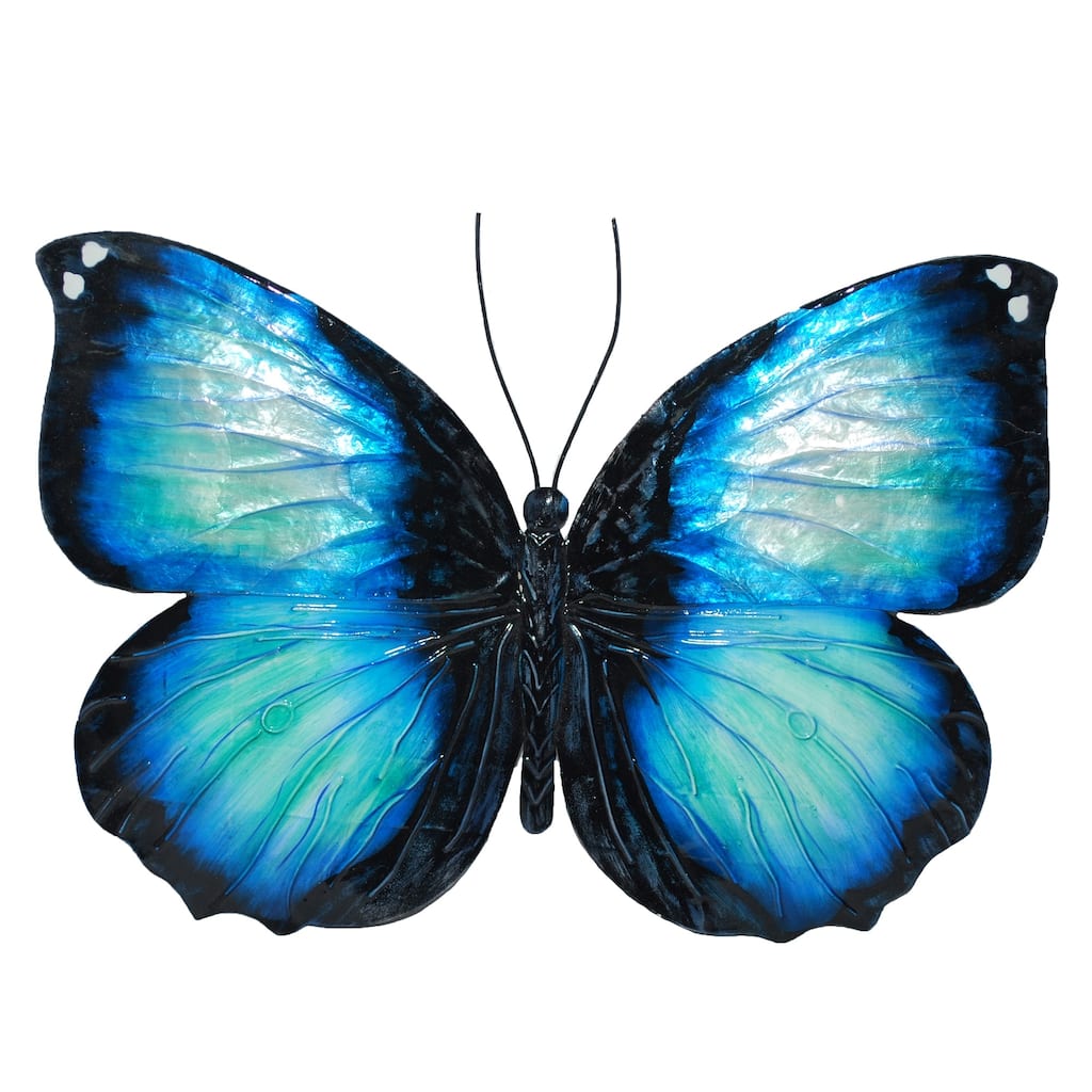 Butterfly Wall Decor Blue And Black