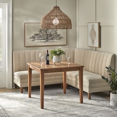 Lifestorey Linstrom 4-Piece Upholstered Banquette Set