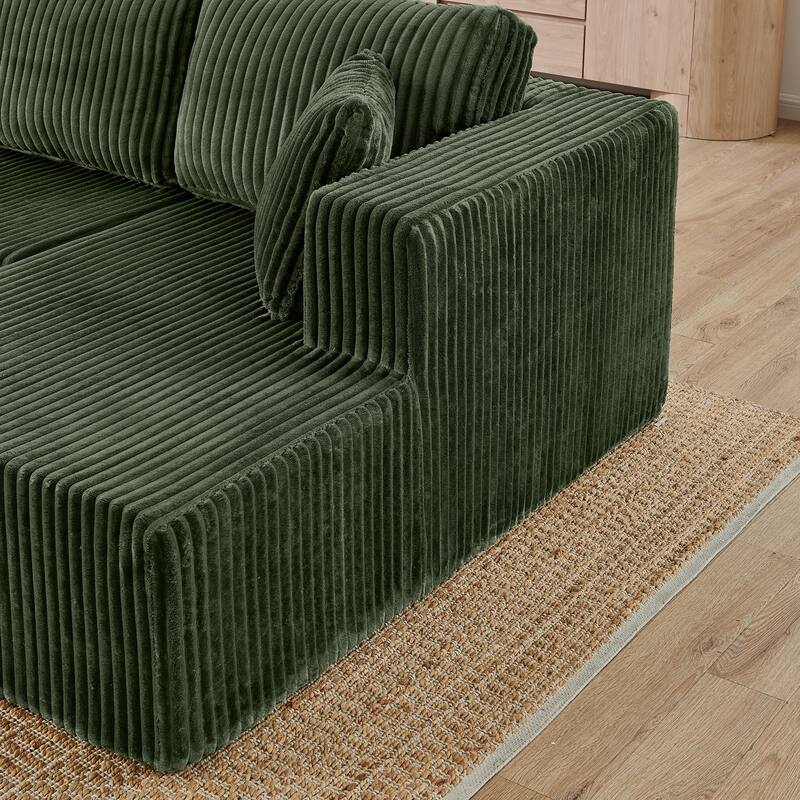 Modular U shape Sectional Sofa,Modern Sleeper Couch with Chaise Lounge