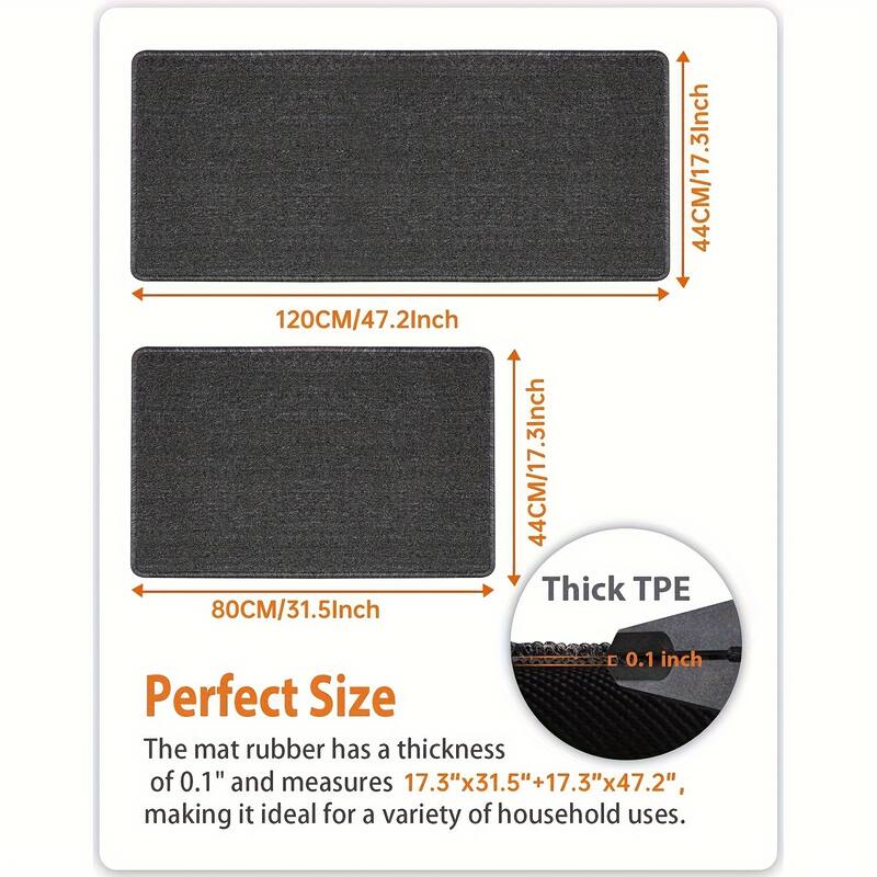 2 PCS Kitchen Rug Set, Laundry Room Mats,31.5X17.3In and 47.2X17.3In - 2 PCS