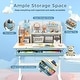 preview thumbnail 28 of 31, Height Adjustable Kids Study Desk with Tilt Desktop for 3-12 Years Old - 31.5"L x 20"W x 43.5"H